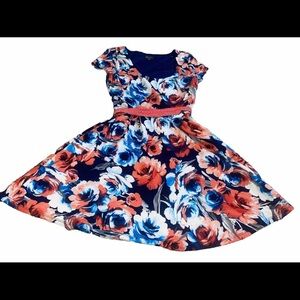 Lily Rose Womens Floral Dress Size SMALL Beautiful